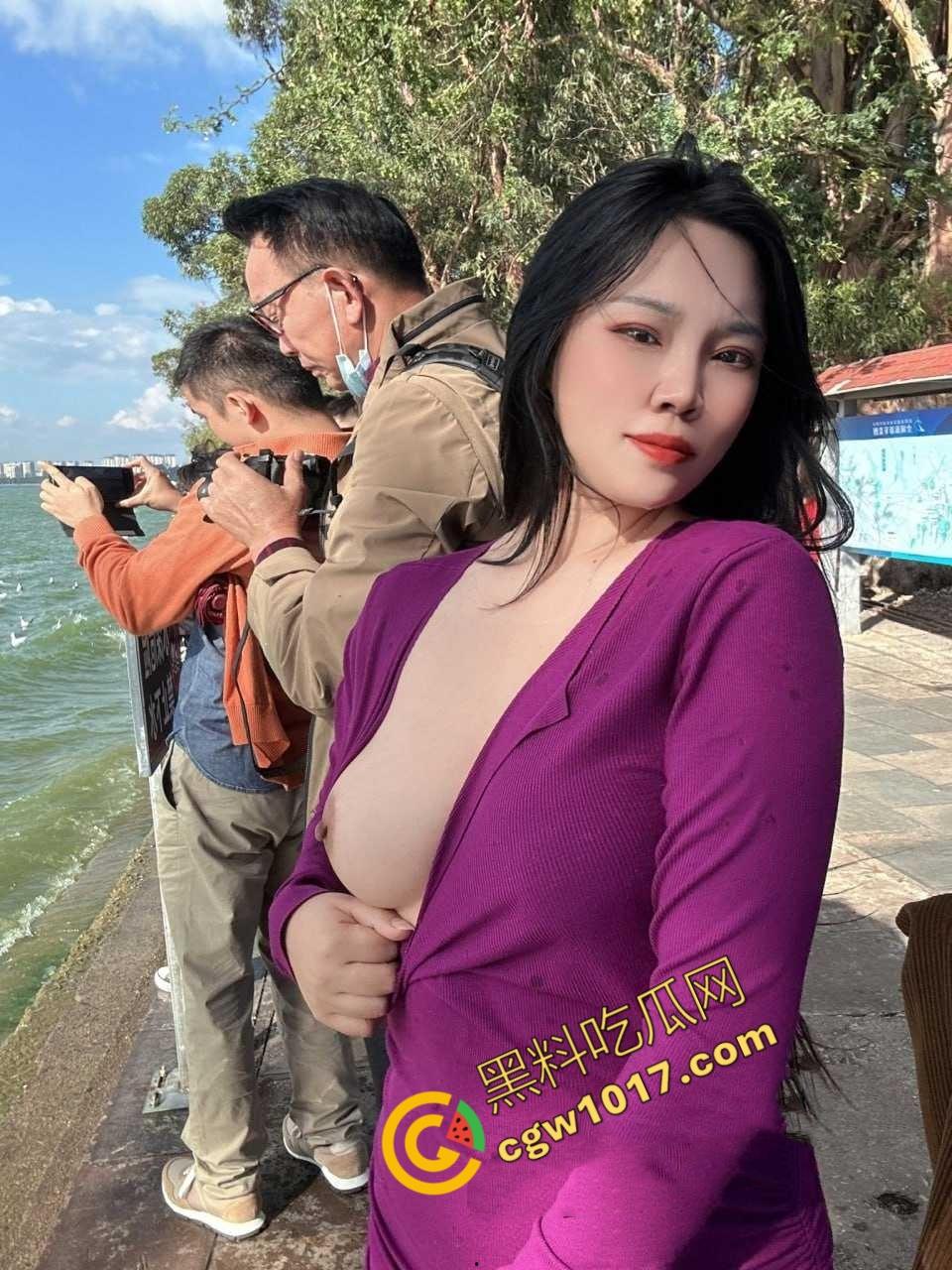 湖南爆乳美人户外大胆露奶，火辣身材勾魂摄魄，绿帽老公疯狂拍下春光无限，骚穴淫声连连，男人看了一定哈喇子狂流！  第4张