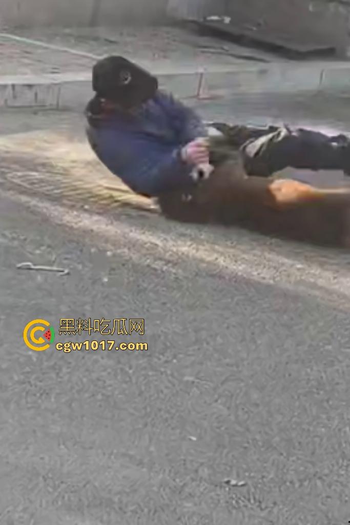 大爷手贱开狗笼被比特犬当场反咬！女主人抱不住狗，大妈大爷拿棍子打像挠痒，比特犬得配上香料才安抚大爷的心！  第3张