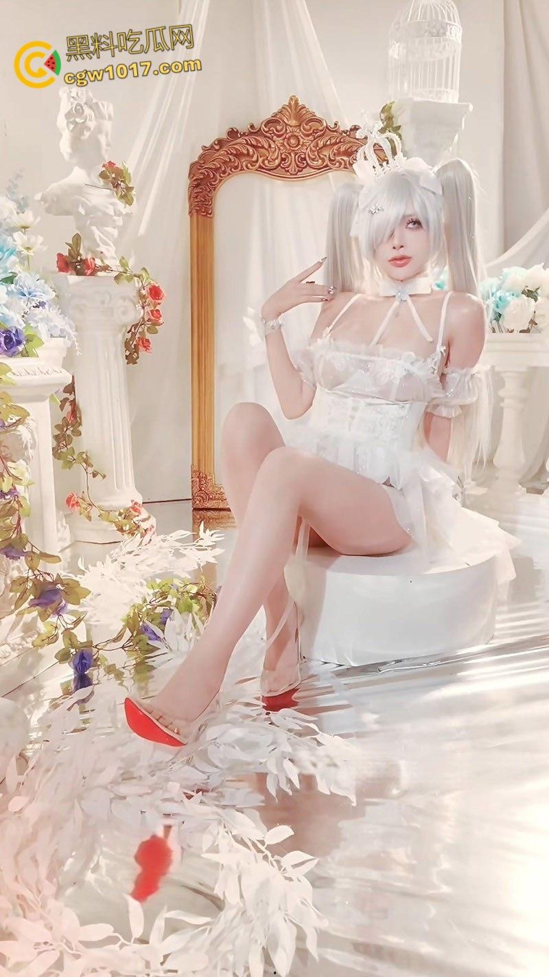 纯欲天花板【Byoru】，灰姑娘性感写真福利，巨乳翘臀透视蕾丝婚纱，极致诱惑眼神勾魂令人沉醉！  第6张