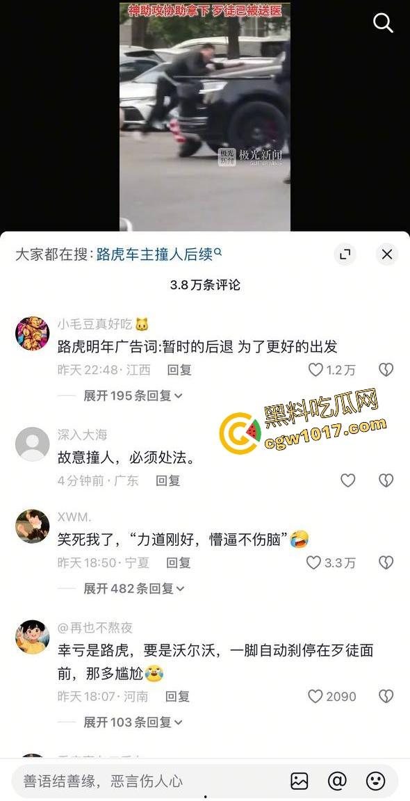 大型纪录片【路虎宣传片】持续为你播出，路虎大哥见义勇为撞翻持刀男子，后退瞄准机会就撞上去，难怪你能开路虎！  第1张