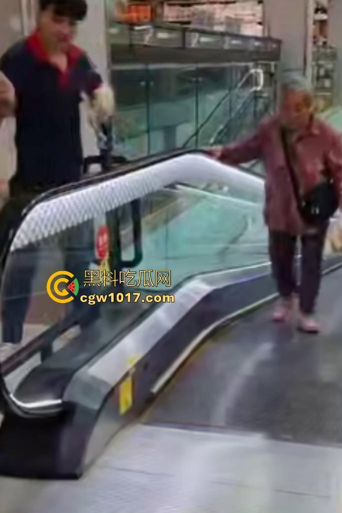 NPC大妈逆行走电梯，电梯向下她硬向上爬，逛一圈回来还在走，还要工作人员拉一把，没摔死就不错了！  第4张