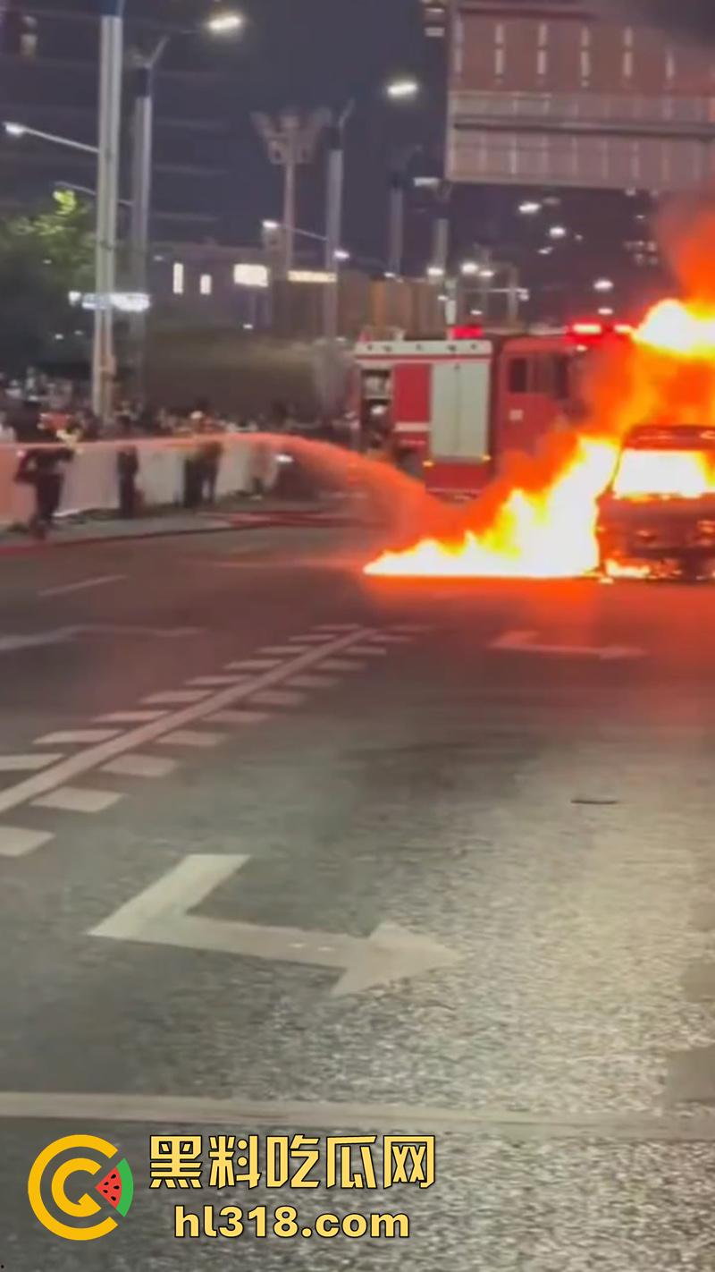 广州南村万博电车警车着火，熊熊大火迅速吞没警车，看来这电车危害，就连警车都不放过啊！  第4张
