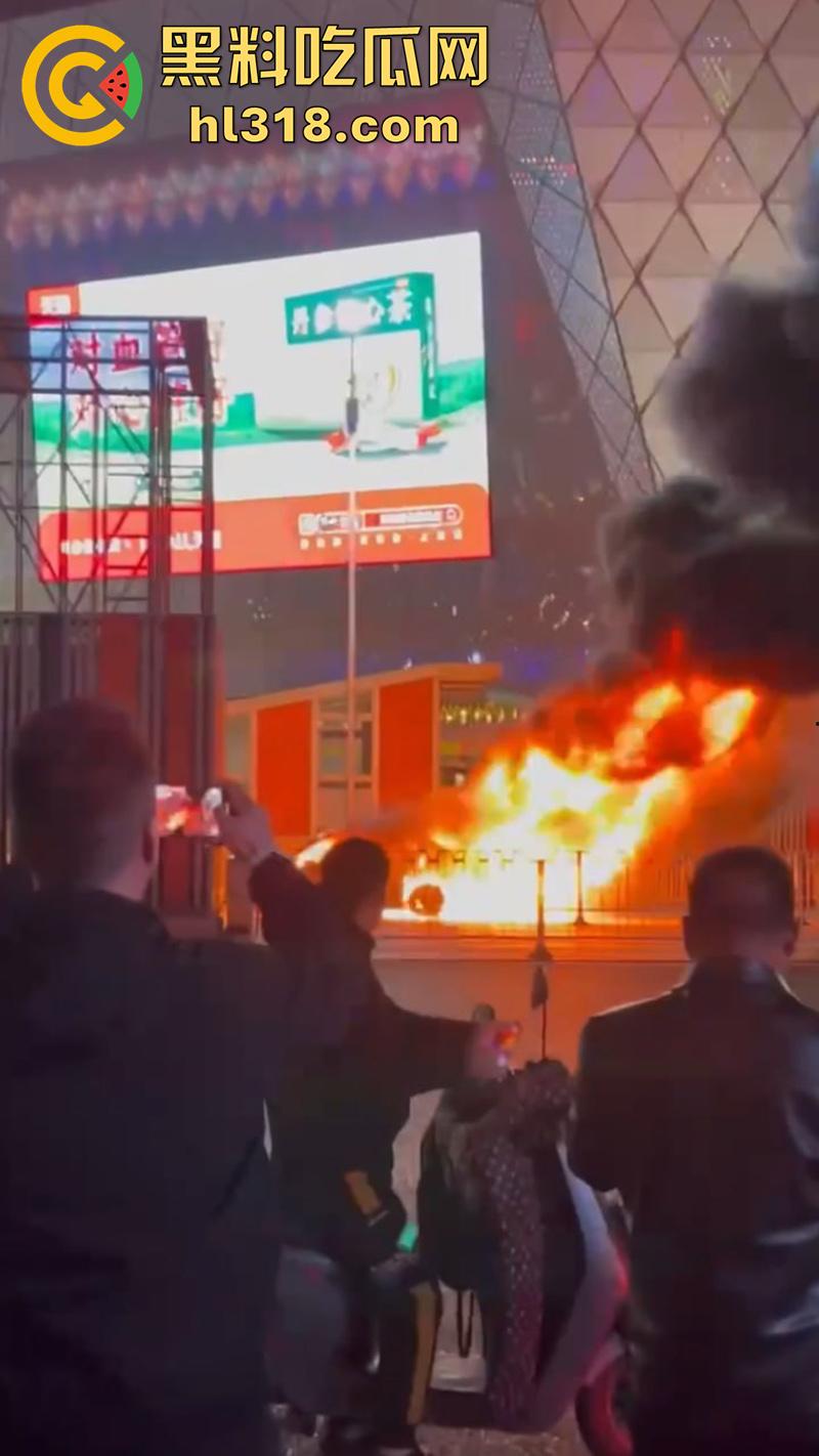 广州南村万博电车警车着火，熊熊大火迅速吞没警车，看来这电车危害，就连警车都不放过啊！  第6张