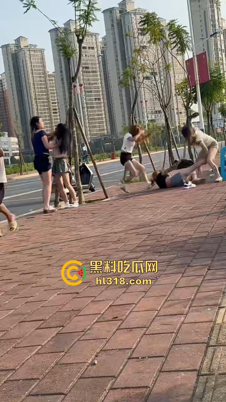 最爱看女人打架了，打得确实够猛，直接一群姐妹围上去，一个酒瓶子疯狂敲，旁边男的都看呆了！  第3张