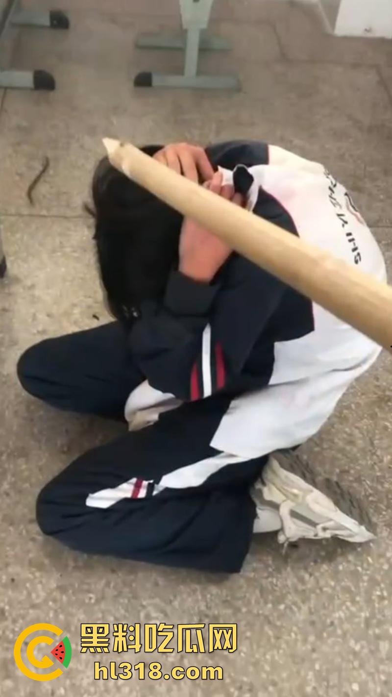 湖北第十一中学霸凌现场，实拍女学生被棍子爆头，果然最毒妇人心，欺负女人最狠的还得是女人  第4张