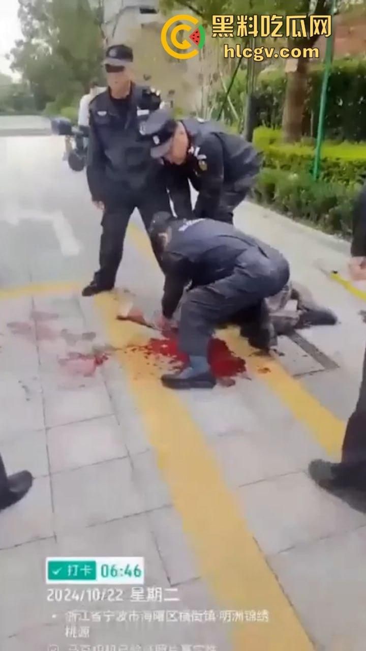 宁波海曙区一女子送孩子上学路上被人追砍 孩子的身受数刀 视频直击血腥现场  第9张