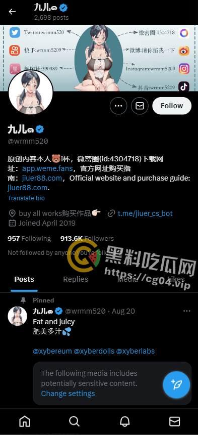 推特女菩萨【九儿】 温柔妹妹被抓 因得罪同行被举报 牟利500多万 干网黄真赚钱！九儿姐姐还能等到你出来的那一天吗  第1张