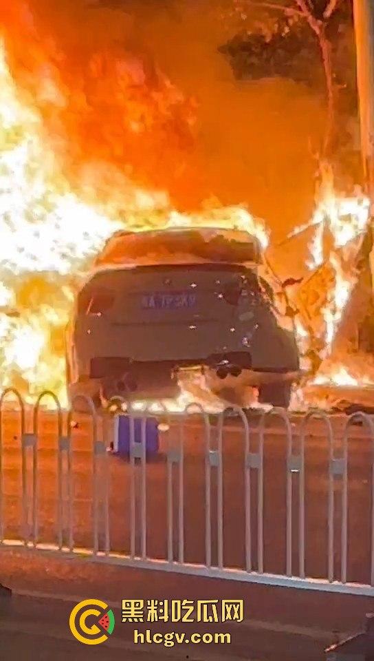 青环路情侣喝高出车祸！车子着火侧滑惨剧，男的逃生，女的被烧死让人唏嘘！  第7张