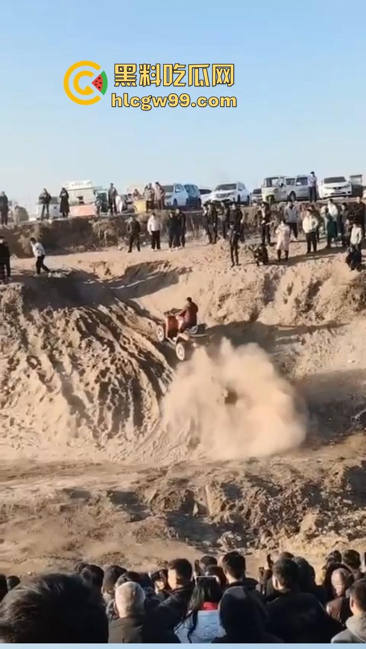 邯郸魏县飙车现场突袭，越野场地赛突遇警察突袭，猛禽油门踩到底，吓得差点侧翻！  第3张